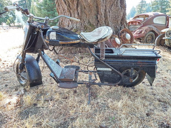 1960 Cushman Eagle motorcycle left side view