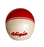 Original Vintage Nolan Ninja N42 Red & White Motorcycle Helmet made In Italy