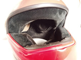 Original Vintage Nolan Ninja N42 Red & White Motorcycle Helmet made In Italy