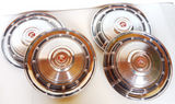 1958-1962 AMC Rambler Set Of 4 Hub Caps Stainless Steel SS 58 59 60 61 62