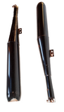 1970 + BMW R75 OEM Dual Exhaust Mufflers Set Painted Black