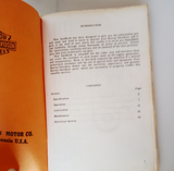 Vintage Harley Davidson Service Parts Manual Lot–Motorcycle Repair & Restoration