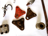 1980 + Honda XL Parts Lot Engine Brackets-Side Covers- Side Mirror OE