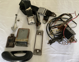 1967 VW Volkswagen Bug Seat Belts- Rear View Mirror- Radio Faceplate - Parts Lot