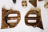 1980 + Honda XL Parts Lot Engine Brackets-Side Covers- Side Mirror OE
