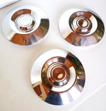 1970's  Toyota  Celica Corolla OEM Hubcaps  Chrome Used Lot Of 3 Made In Japan