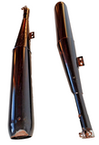 1970 + BMW R75 OEM Dual Exhaust Mufflers Set Painted Black