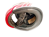 Original Vintage Nolan Ninja N42 Red & White Motorcycle Helmet made In Italy