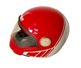 Original Vintage Nolan Ninja N42 Red & White Motorcycle Helmet made In Italy