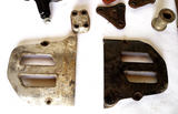 1980 + Honda XL Parts Lot Engine Brackets-Side Covers- Side Mirror OE